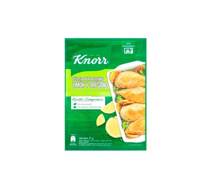 BOLSA PARA HORNO SABOR LIMON OREGANO KNORR