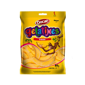 DOCILE GELATINA BANANA 80G