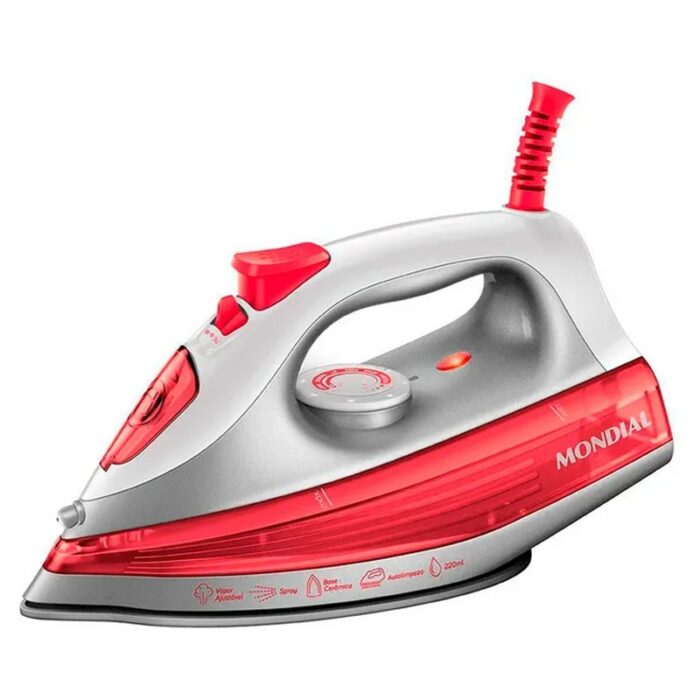 PLANCHA A VAPOR MONDIAL ROJO