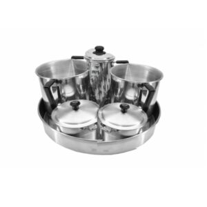 JUEGO CAFETERA ALUMINIO 4UND