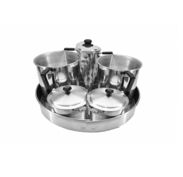 JUEGO CAFETERA ALUMINIO 4UND
