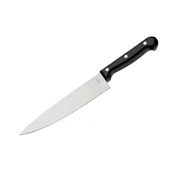 CUCHILLO DE CARBON NEGRO CROMADO TRAMONTINA