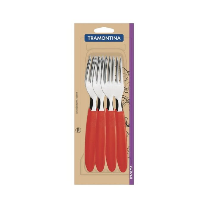 TENEDOR ROJO TRAMONTINA