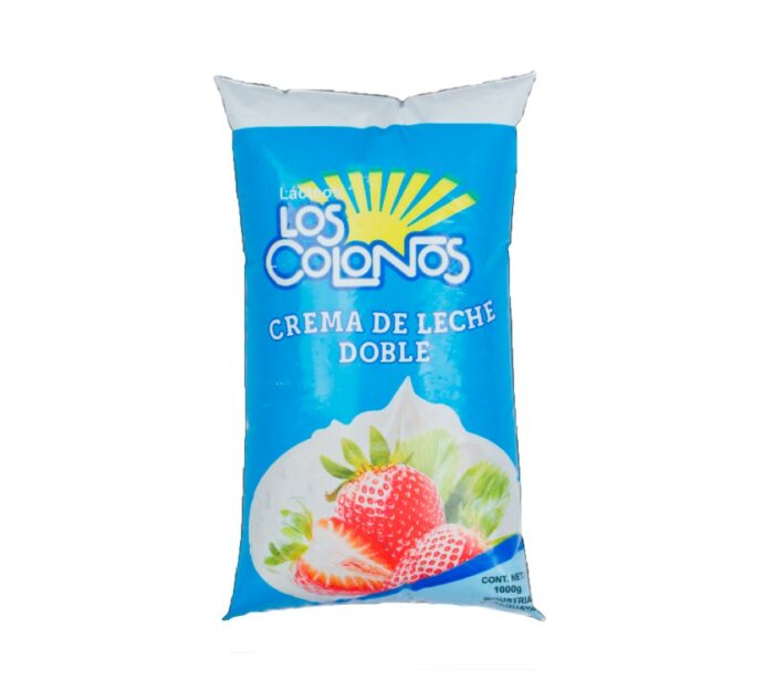 CREMA DE LECHE LOS COLONOS 1KG DOBLE