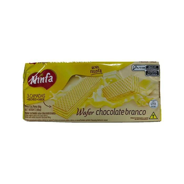 WAFER NINFA 84GR CHOCOLATE BLANCO