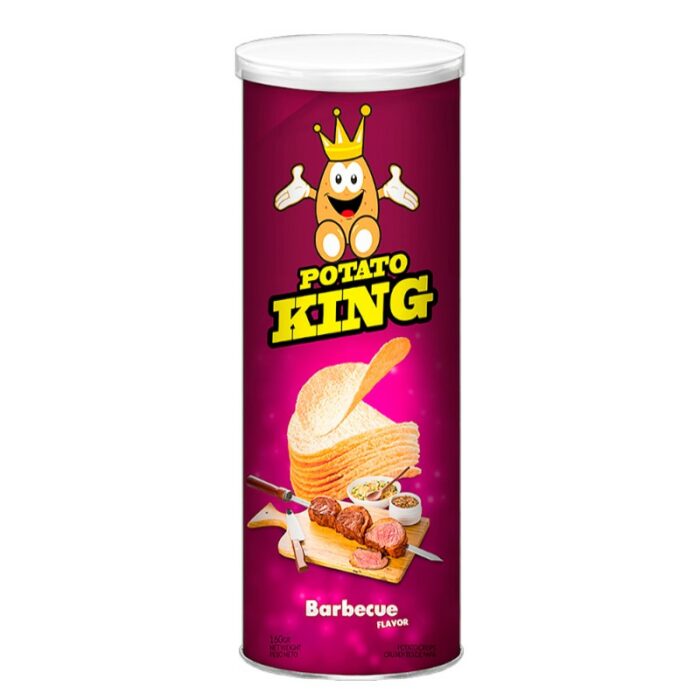 PAPA CHIPS POTATO KING BARBECUE 160GR