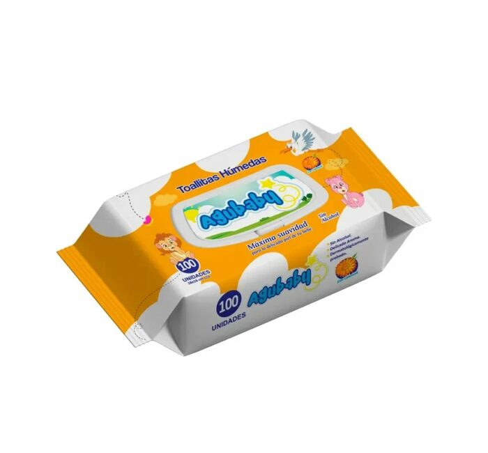 TOALLITA HUMEDA AGUBABY CLASSICA 100UND