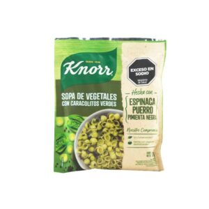 SOPA DE VEGETALES CON CARACOLITOS VERDES KNNOR 80GR