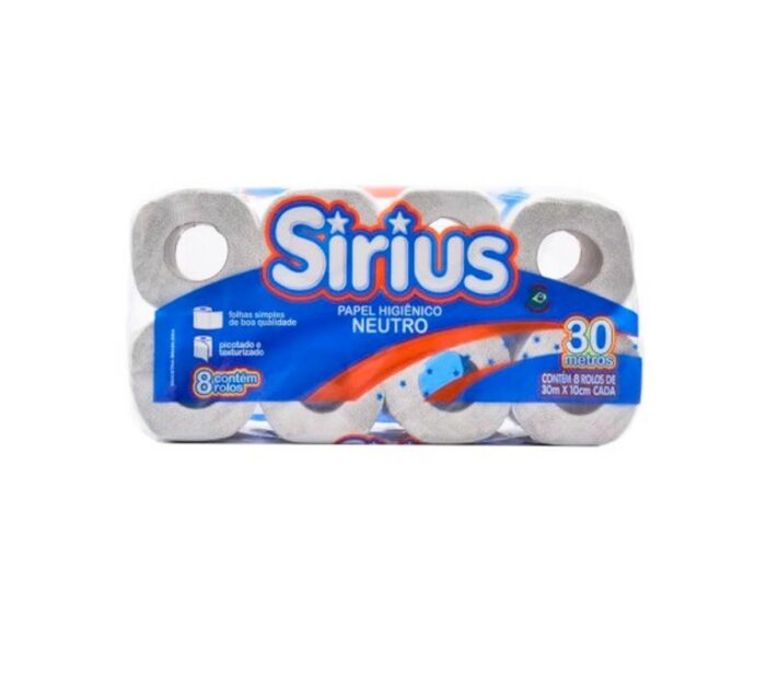 PAPEL HIGIENICO SIRIUS 8X30