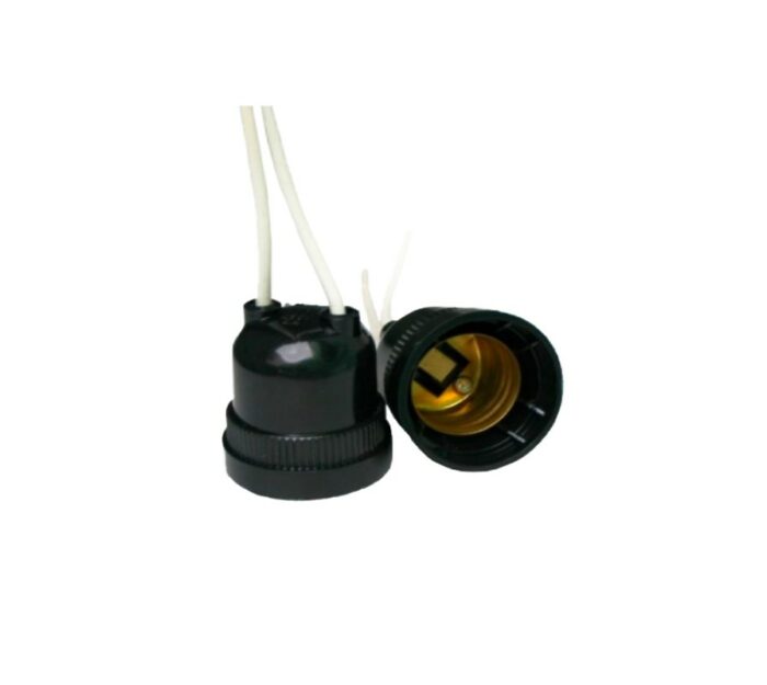 PORTA FOCO PERLEX NEGRO CON CABLE