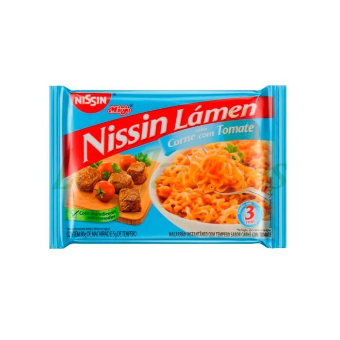 FIDEO NISSIN LAMEN CARNE CON TOMATE 85GR