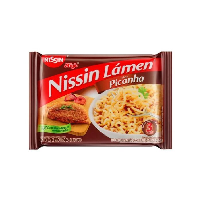 FIDEO NISSIN LAMEN SABOR PICANHA 85GR