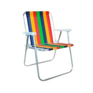 SILLA DE PLAYA ALUMINIO 90 KG COLORIDA