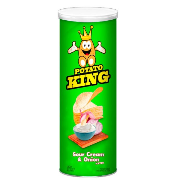 PAPA CHIPS KING CREAM Y ONION  160GR