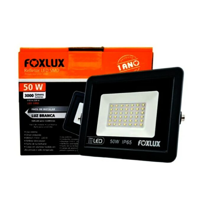 LUZ EXTERNA LED 50W FOXLUX 50W