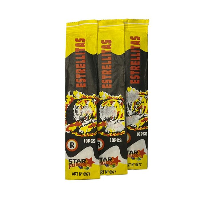 STAR FOGOS ,ESTRELLITAS 10 PCS