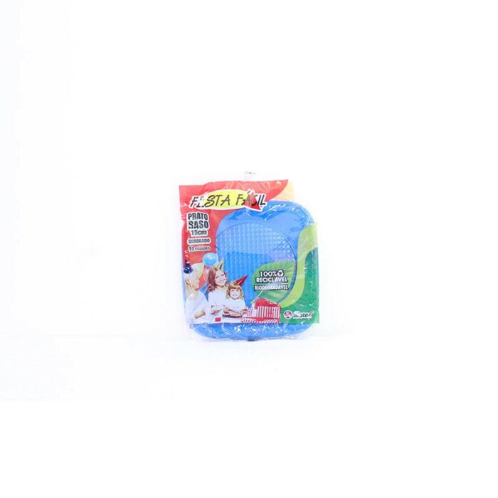 PLATO P/ CUMPLE AZUL 15CM