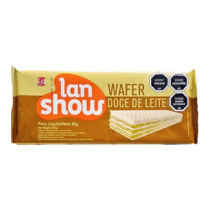WAFER LANSHOW 80GR DULCE DE LECHE