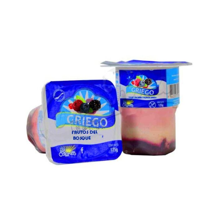 YOGHURT GRIEGO LOS COLONOS FRUTOS DEL BOSQUE 125GR