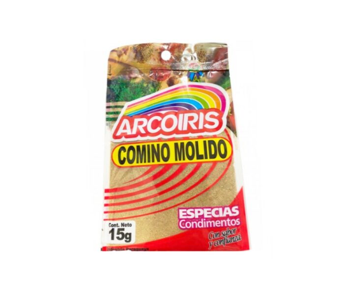 CONDIMENTO COMINO MOLIDO ARCOIRIS 15G