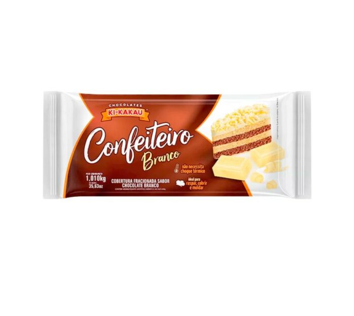 CHOCOLATE CONFEITERO BRANCO  KI-KAKAU 1,010KG