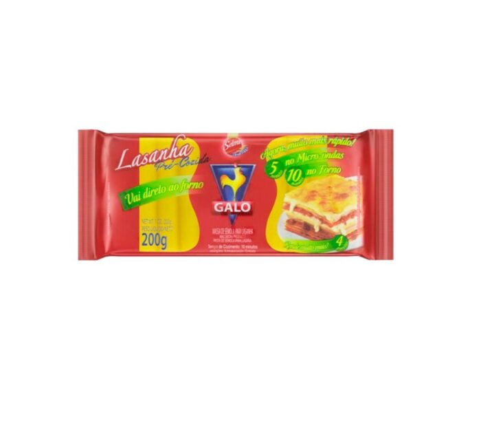 MASA P/LASANHA GALO 200 GR