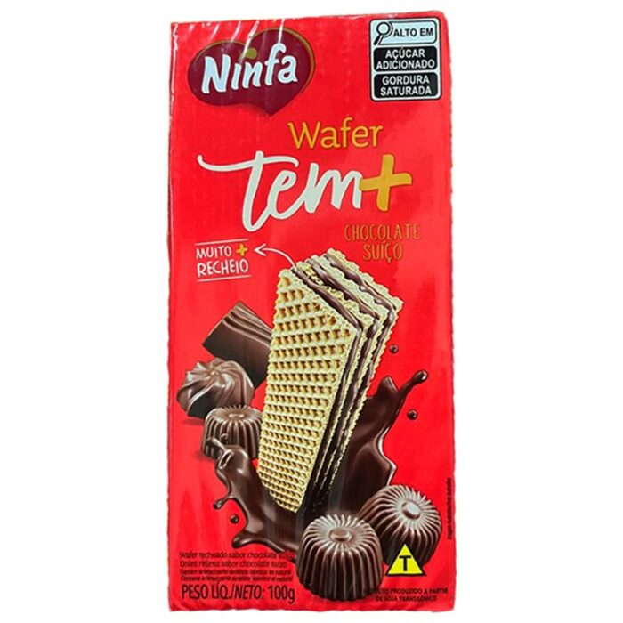 WAFER CHOCOLATE SUIÇO NINFA 100GR
