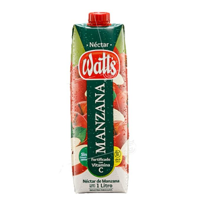 JUGO WATTS MANZANA 1LT