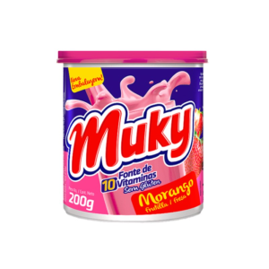 POLVO PARA PREPARO DE BEBIDA SABOR FRUTILLA MUKY 200GR