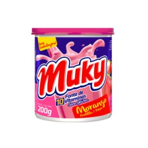 POLVO PARA PREPARO DE BEBIDA SABOR FRUTILLA MUKY 200GR