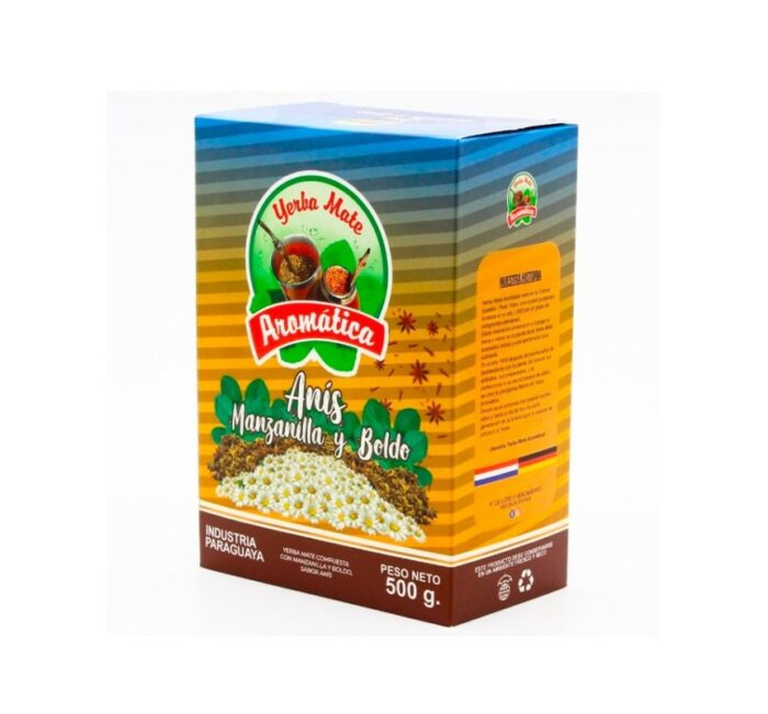 YERBA MATE AROMITA ANIS MANZANILLA Y BOLDO 500GR