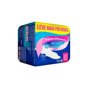 TOALLA FEMENINA NATURAMENTE GEL C/ ALAS 8UND