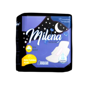 TOALLA FEMENINA MILENA NOCTURNA CON ALAS 8UND