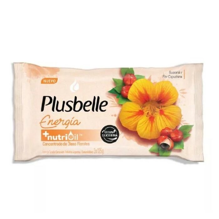 JABON TOC. PLUSBELLE X3UN ENERGIA +NUTRI. 120GR