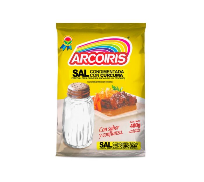 SAL PARR. CONDIMET. C/CURCUMA ARCOIRIS 400GR