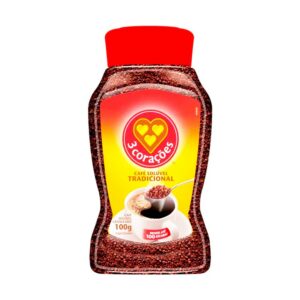 CAFE SOLUBLE TRADICIONAL 3CORAZONES VIDRIO 100GR