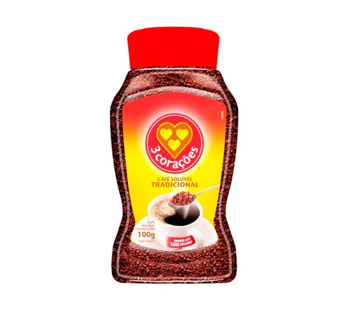CAFE SOLUBLE TRADICIONAL 3CORAZONES VIDRIO 100GR