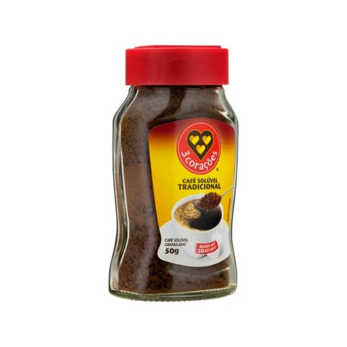 CAFE SOLUBLE TRAD.3CORAZONES VIDRI. 50GR