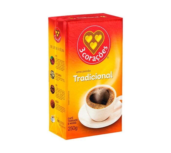 CAFE MOLIDO TRADICIONAL 3 CORAZONES 500GR