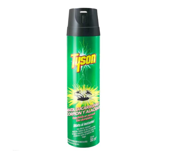 INSECTICIDA TYSON MATA CUCARACHAS VERDE 360ML