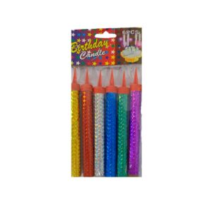 VELA P/CUMPELAÑOS CANDLE COLOR. 6PCS