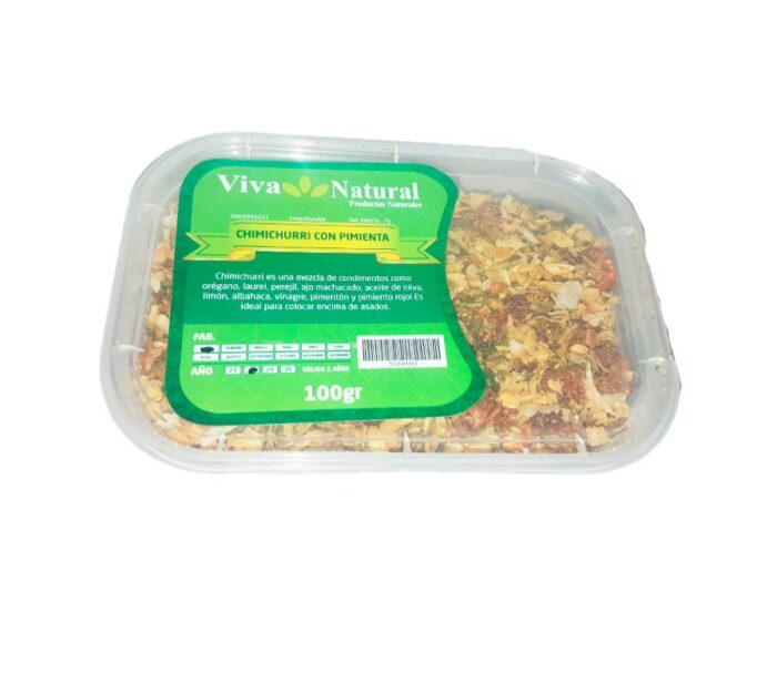 CHIMICHURRI C/ PIMIENTA VIVA NATURAL 100GR