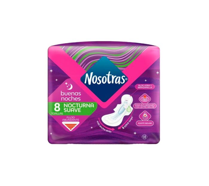 TOALLITA HIGIENICA NOSOTRAS BUENAS NOCHES  8UN