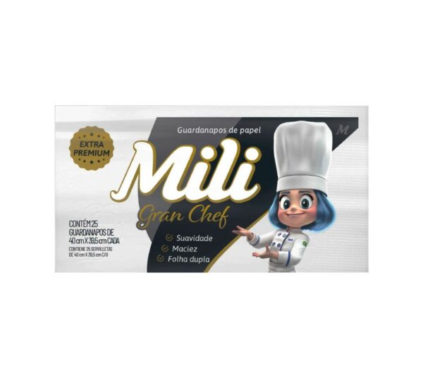 SERVILLETA MILI GRAN CHEF 40X39 25UND