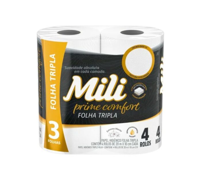 PAPEL HIGIENICO MILI TRIPLE HOJA 4X.20MT