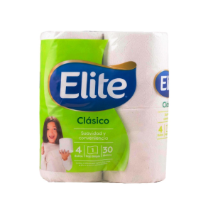 PAPEL HIGIENICO ELITE CLASICO 4X30MT