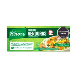 CALDO DE VERDURAS KNORR 12 CUBOS 114GR