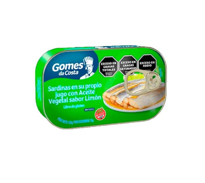 SARDINA ACEITE/LIMON GOMES DA COSTA 125GR