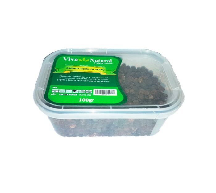 PIMIENTA NEGRA EN GRANO VIVA NATURAL 100GR
