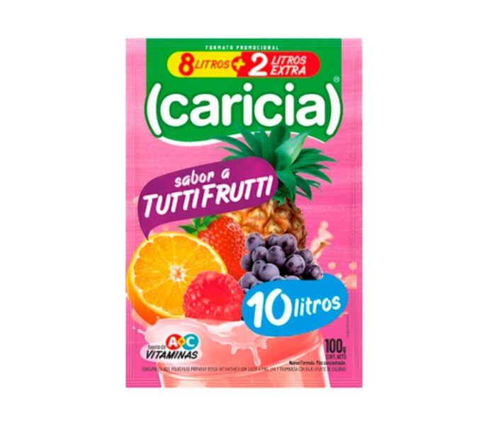 JUGO CARICIA SABOR TUTTI FRUTTI 100GR